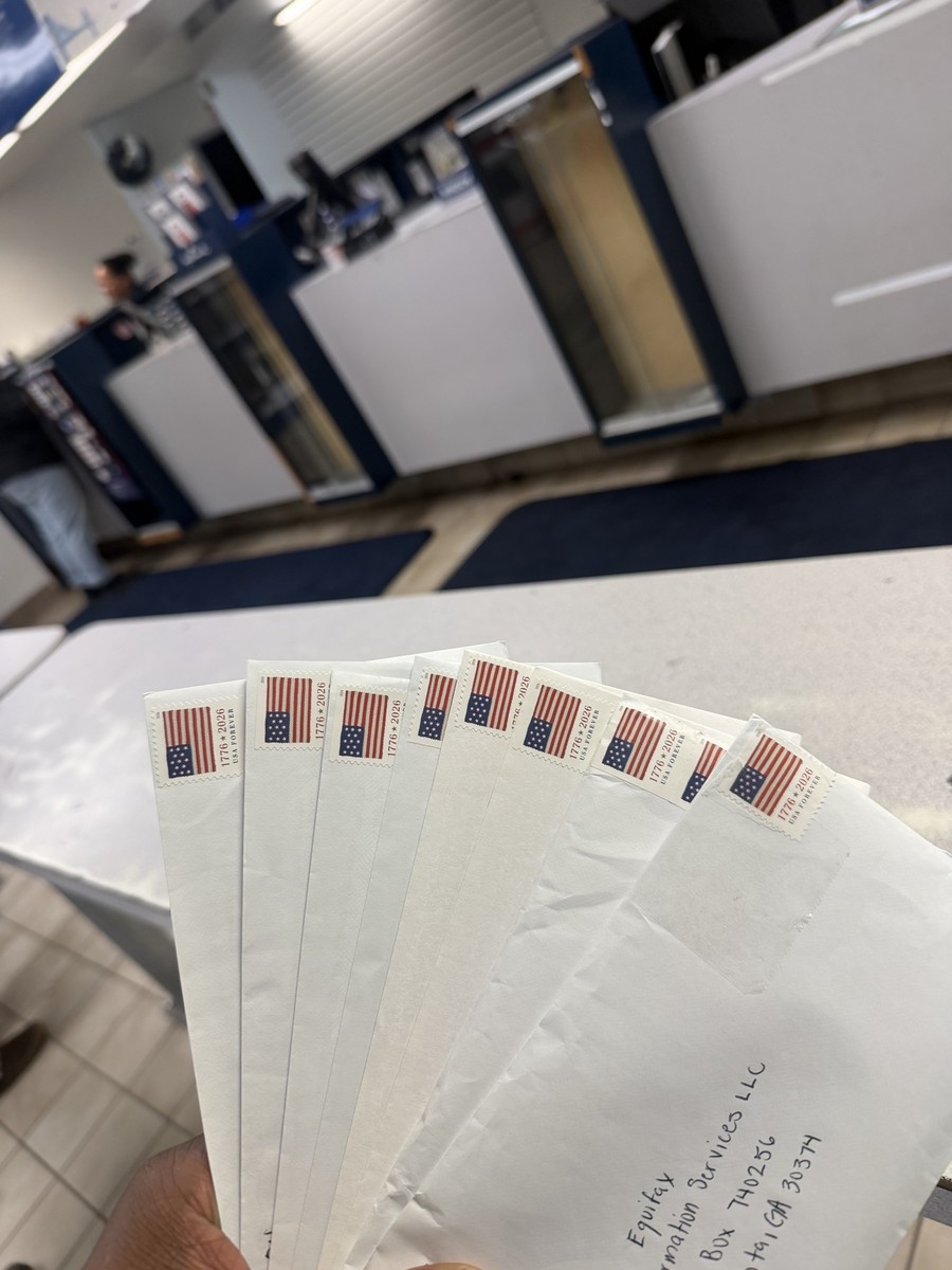 Monday Drops envelopes