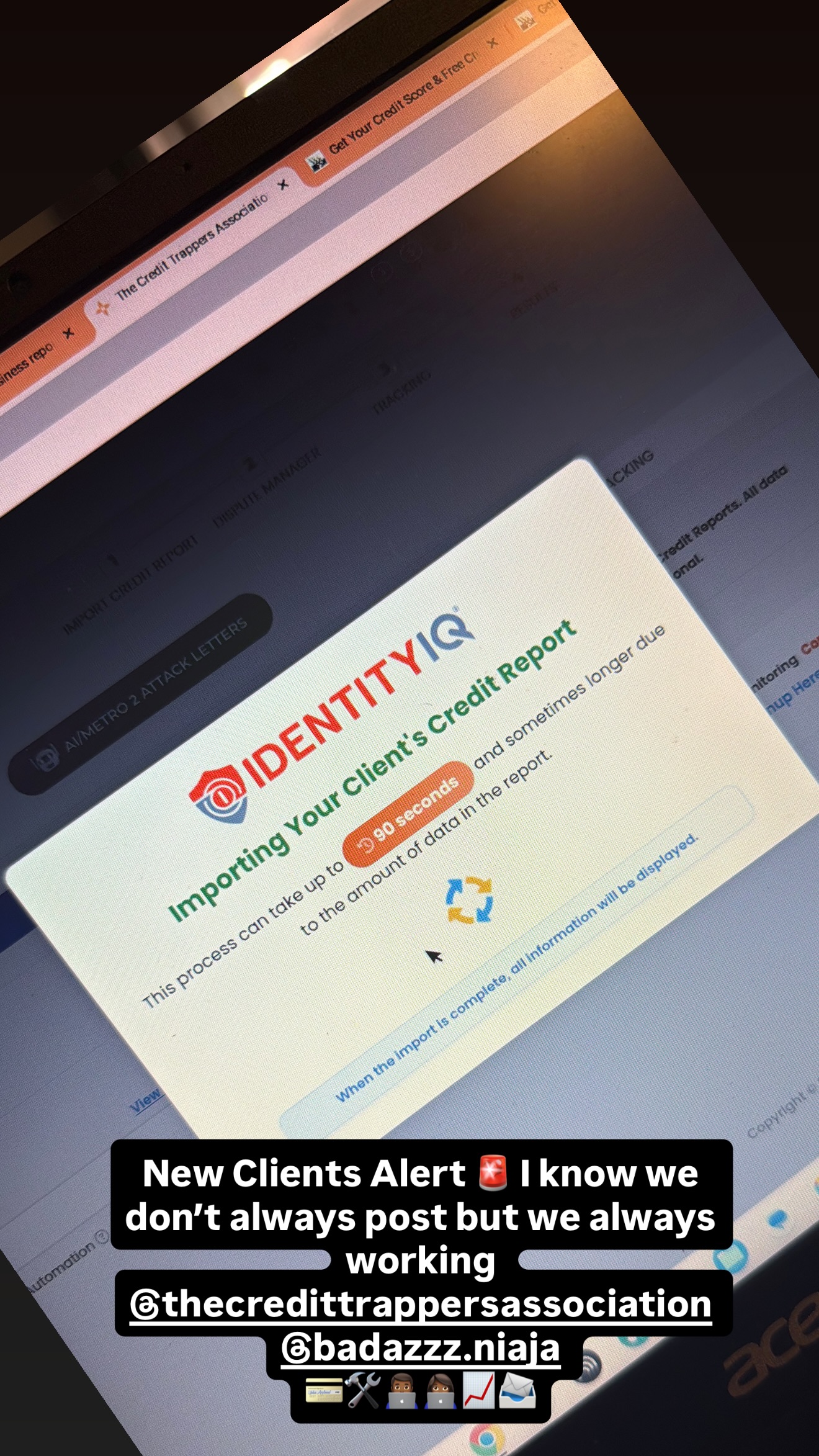 New client onboarding